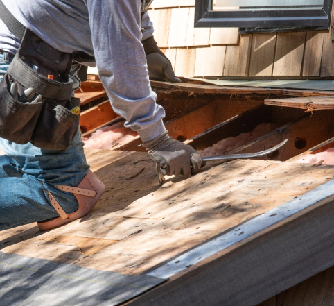 insulation removal ongoing